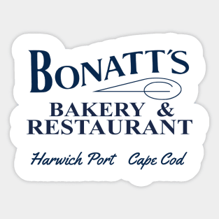 Bonatts Bakery & Restuarant. Harwich Port, Massachusetts. Sticker